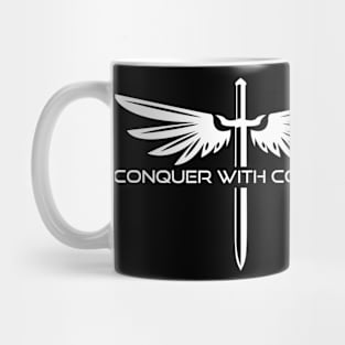 Viking Spirit with Motto "Conquer With Courage" Mug